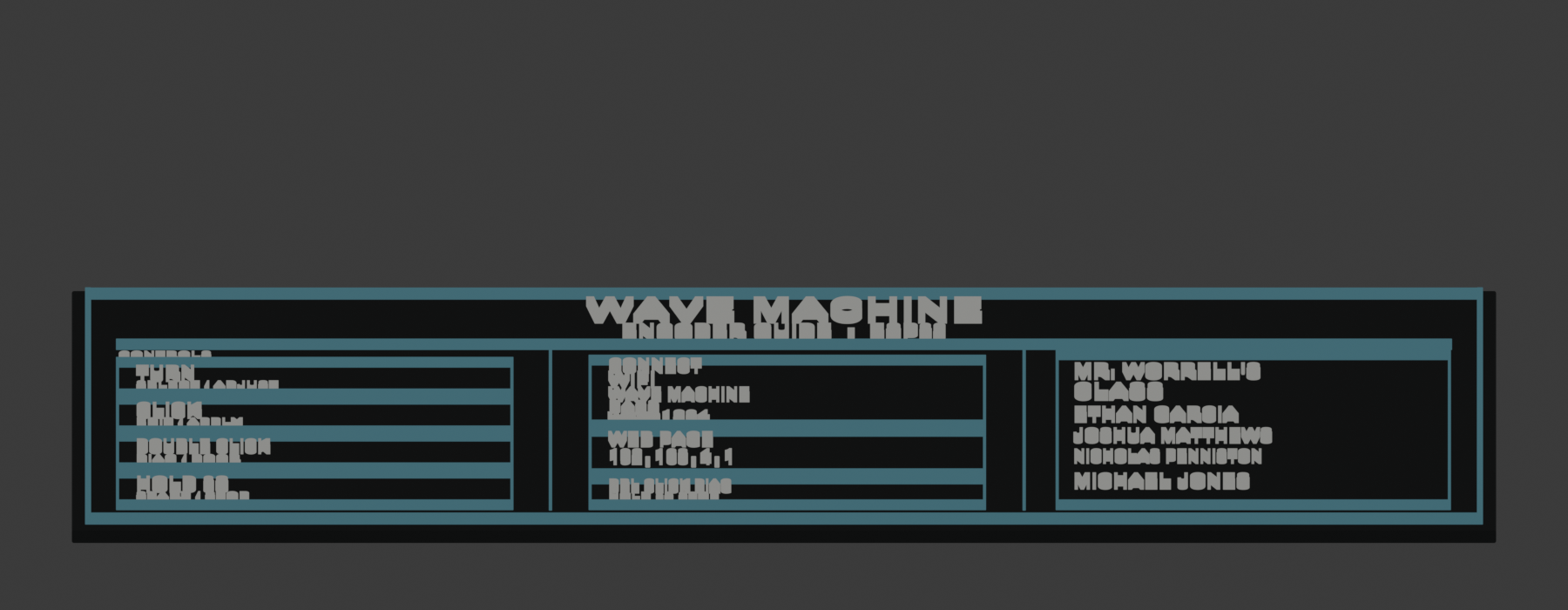 Preview of a standing wave demonstration machine
